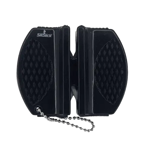 Kitchen Knife Set Kit | Black Handle Black Magnetic Rack & Sharpener - Kitchen & Steak Knives