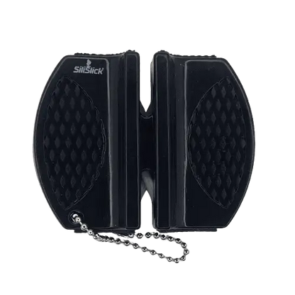 Kitchen Knife Set Kit | Black Handle Black Magnetic Rack & Sharpener - Kitchen & Steak Knives