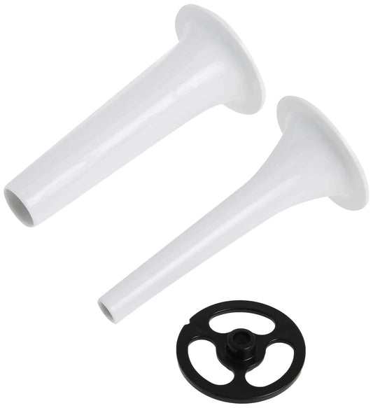 Kitchenaid stand mixer attachment with sausage stuffer and food grinder plate