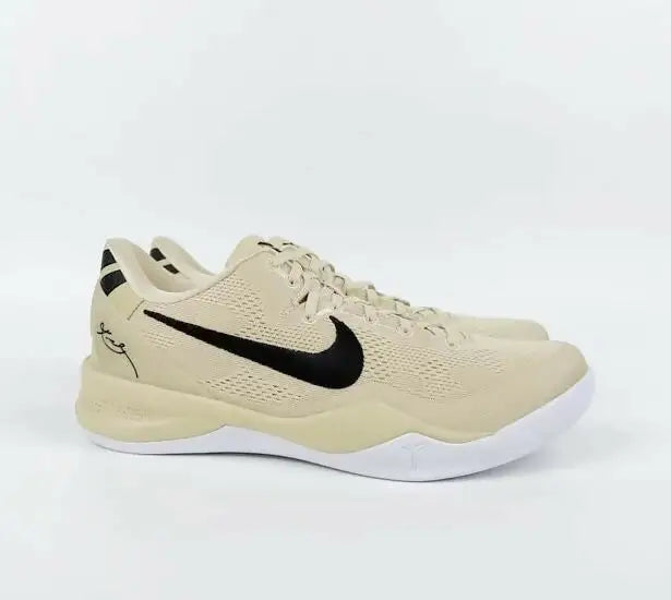 Nike Kobe 8 Protro Champagne Gold athletic shoes with white soles, fast shipping available