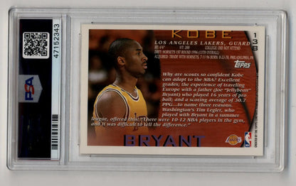 Kobe Bryant 1996-97 Topps Rookie #138 PSA 10 Gem Mint 2343 - Singles