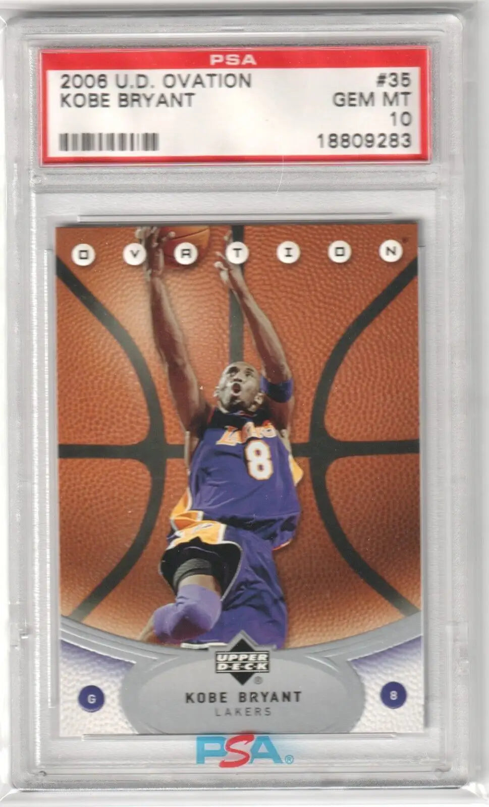 Graded Kobe Bryant basketball card from Columbia Hobby, ideal for single cards collection