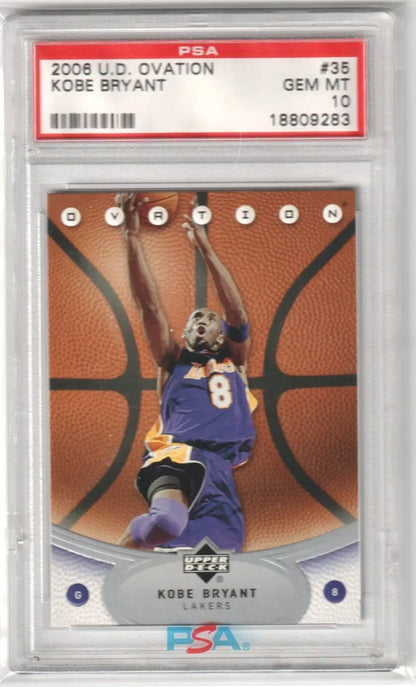 Graded Kobe Bryant basketball card from Columbia Hobby, perfect for single cards collectors