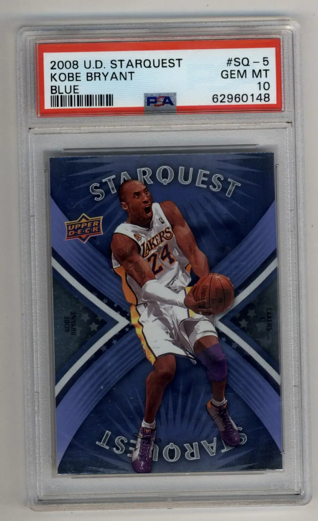 Kobe Bryant 2008 Starquest Blue basketball card PSA GEM MT 10 Gem Mint collectible