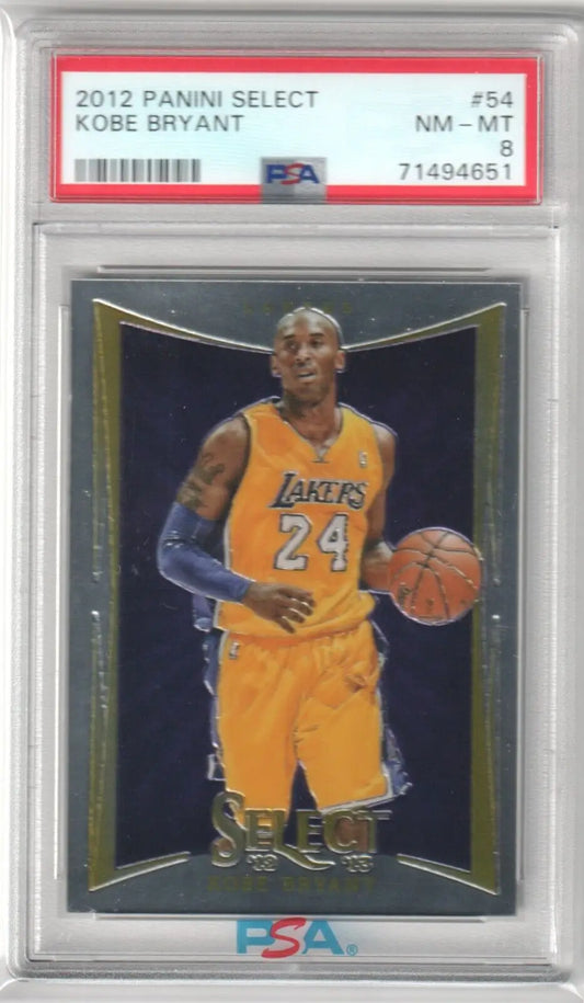 Kobe Bryant 2012 Panini Select basketball card, single card from Columbia Hobby ebay store
