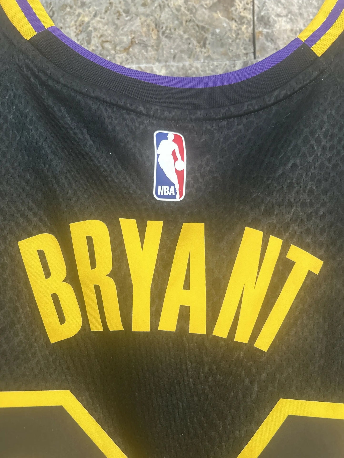 Black and yellow Kobe Bryant Black Momba Jersey Size 52, Bryant Black Momba black momba jersey