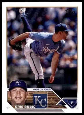 Baseball trading card of Kris Bubic pitcher for the Kansas City Royals 2023 Topps #541