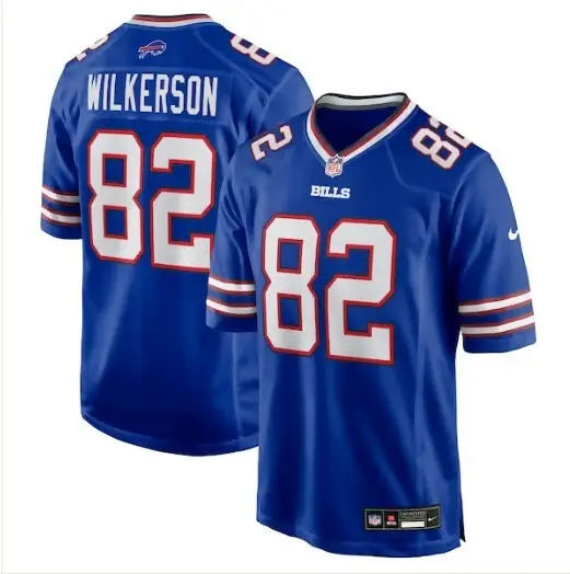 Blue Buffalo Bills football jersey displayed in Kristian Wilkerson Nike Team Game Jersey Royal