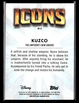 ? Kuzco — 2025 Topps Chrome Disney Disney Icons #DI-3 ? - Trading Card