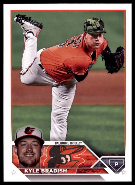 Kyle Bradish baseball card from 2023 Topps #77 Baltimore Orioles collection
