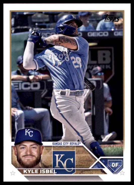 Kyle Isbel baseball card from 2023 Topps Kansas City Royals collection