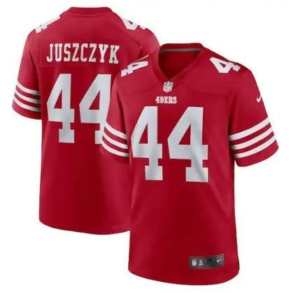 Red Kyle Juszczyk San Francisco 49ers Nike Game Jersey with number 44 and player name