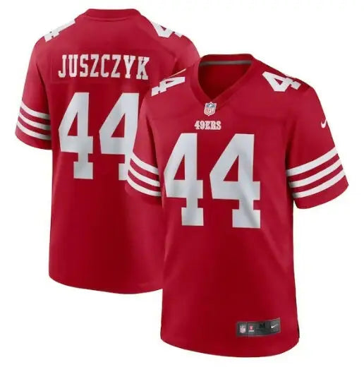Red Kyle Juszczyk San Francisco 49ers Nike Game Jersey with number 44 and player name