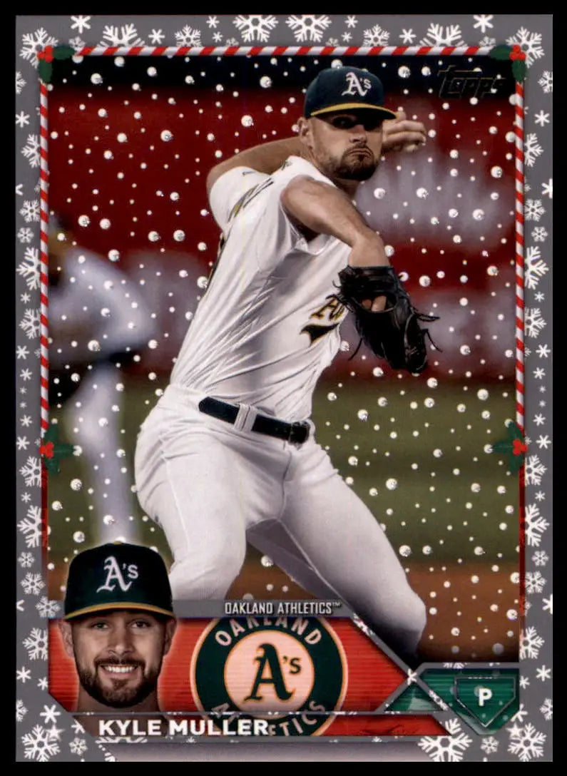 Kyle Muller 2023 Topps Holiday Metallic baseball card Oakland Athletics