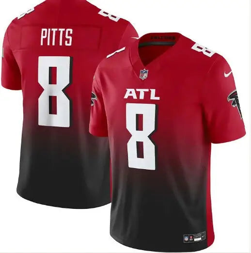 Red and black Atlanta Falcons Kyle Pitts Nike Vapor F.U.S.E. Limited Jersey