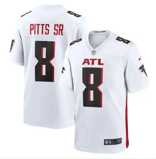 White Atlanta Falcons Kyle Pitts Sr. Nike Game Jersey in official team colors