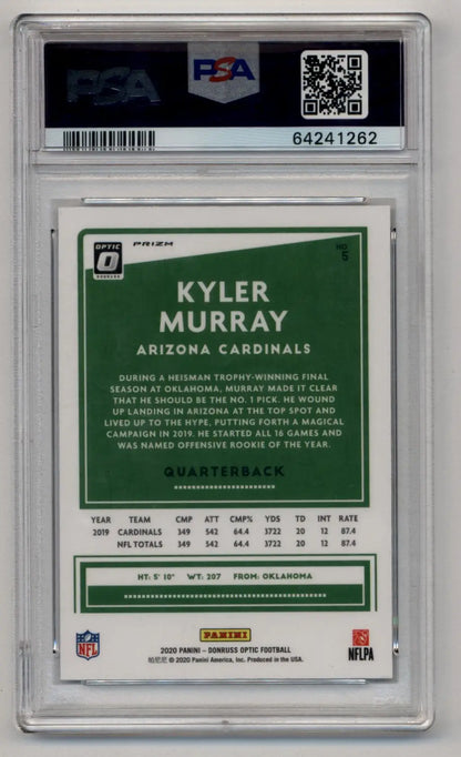 Kyler Murray 2020 Optic White Sparkle #5 PSA 10 Gem Mint - Singles