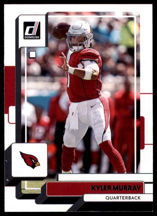 Kyler Murray football card from 2022 Donruss series, Arizona Cardinals collectible