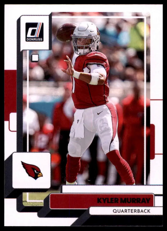 Kyler Murray football card from 2022 Donruss Arizona Cardinals collection
