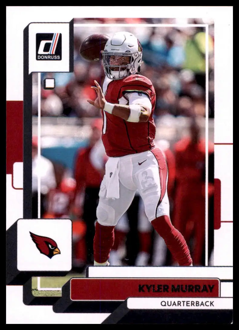 Kyler Murray football card from 2022 Donruss, Arizona Cardinals collectible