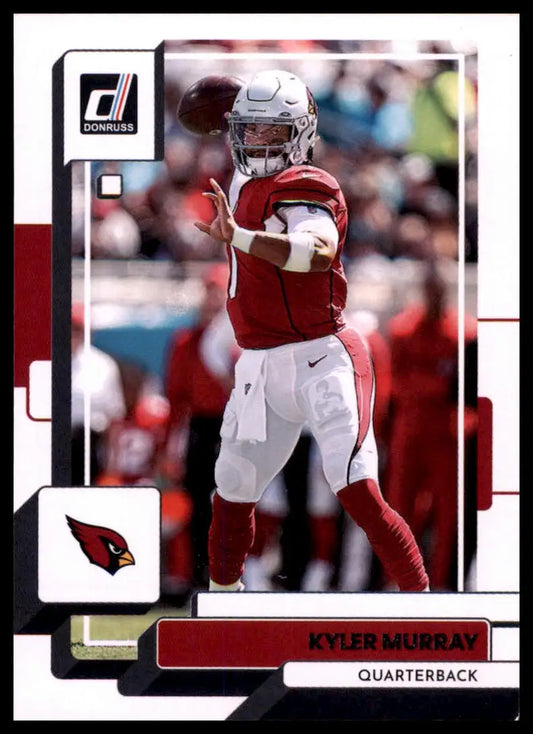 Kyler Murray football card from 2022 Donruss, Arizona Cardinals collectible
