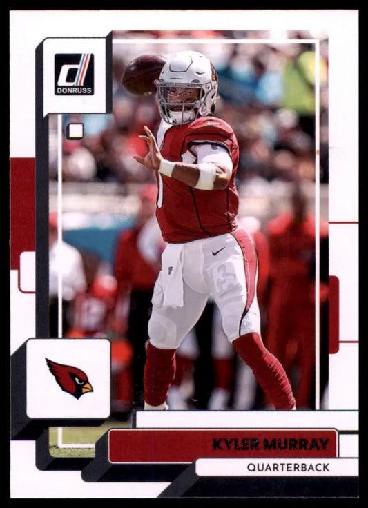 Kyler Murray football card from 2022 Donruss Arizona Cardinals series
