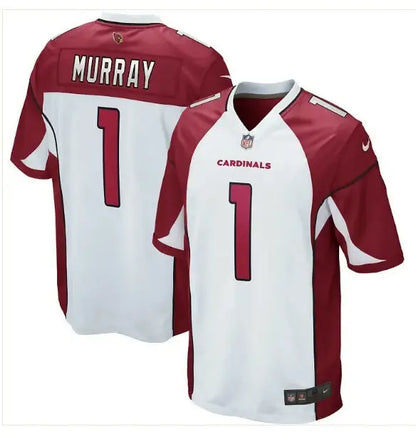 White and maroon Kyler Murray Arizona Cardinals Nike Alternate Game Jersey with MURRAY 1 on back