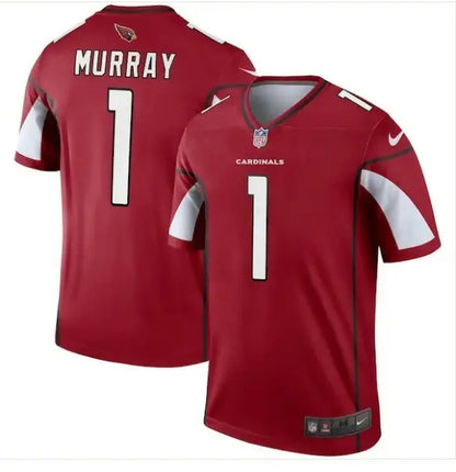 Red Kyler Murray Arizona Cardinals Nike Legend Player Jersey displayed on a product page