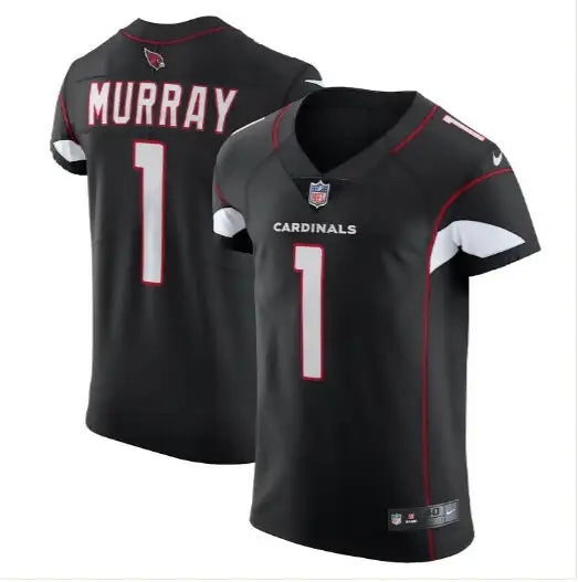 Black Kyler Murray Arizona Cardinals Nike Vapor Elite Jersey displayed in a product image