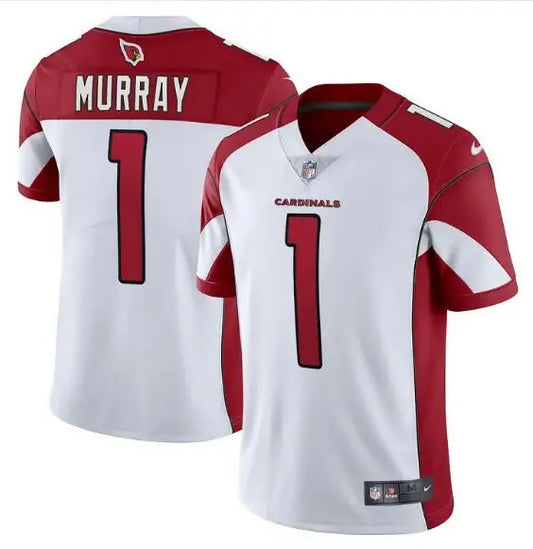 White and red Kyler Murray Arizona Cardinals Nike Vapor Limited Jersey with MURRAY 1 on back