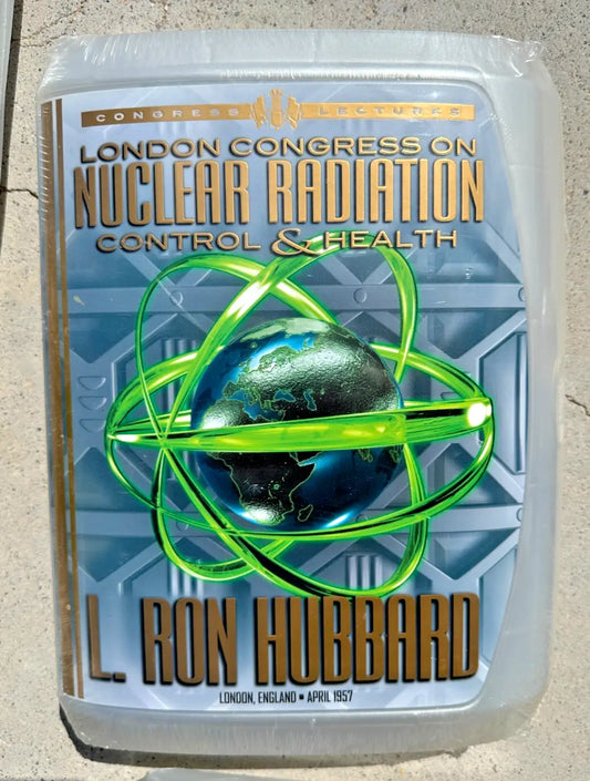 Book titled London Congress on Nuclear Radiation Control and Health by Ron Hubbard