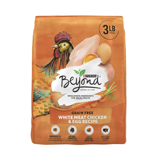 Purina Beyond Grain Free White Meat Chicken & Egg Recipe Adult Dry Cat Food 3 LB
