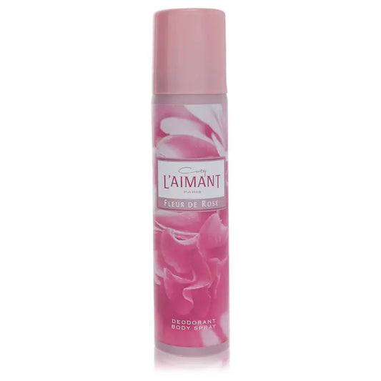 Pink floral design Laimant Fleur Rose Coty deodorant spray 2.5 oz