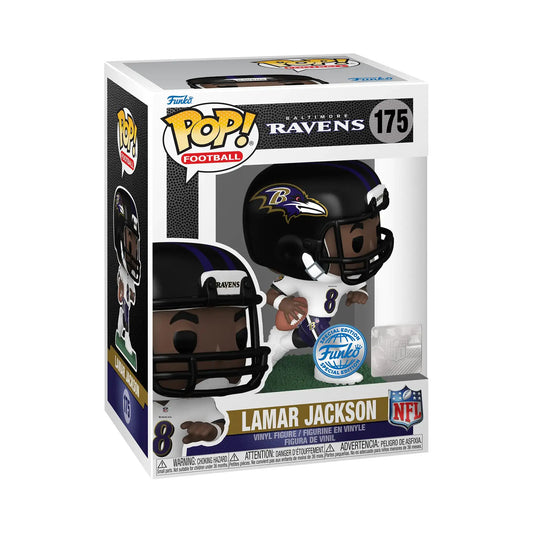 Lamar Jackson Baltimore Ravens Funko Pop figurine in box from NFL Series 9