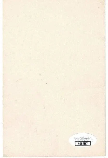 Cream-colored rectangular surface of Lance Berkman Houston Astros Team Issue Baseball Postcard Auto JSA