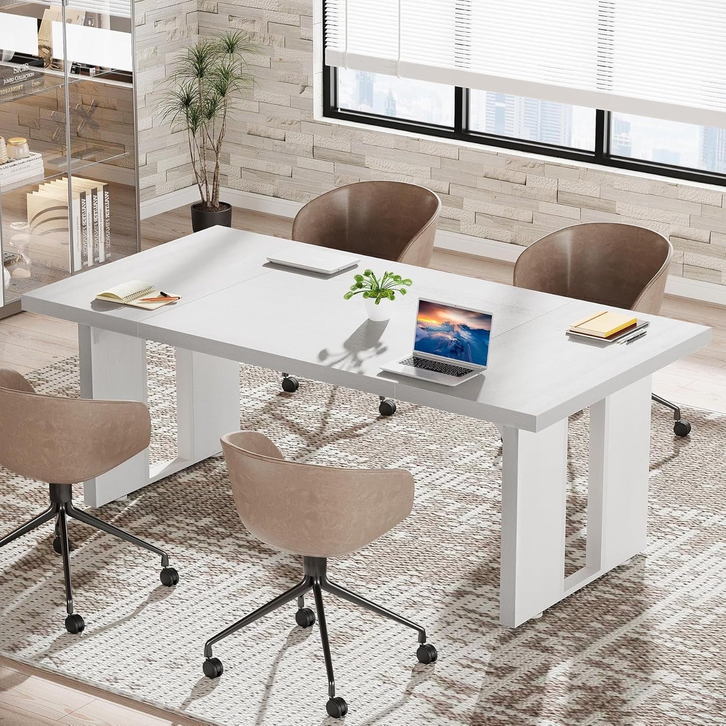 Large Executive Desk for Home Office Spacious Workstation-4