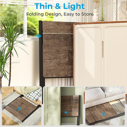 Large Foldable Computer Desk With Shelf For Space Saving-4