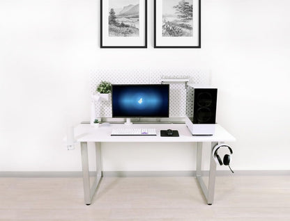 Large Gaming Desk with Pegboard and Cable Management-1