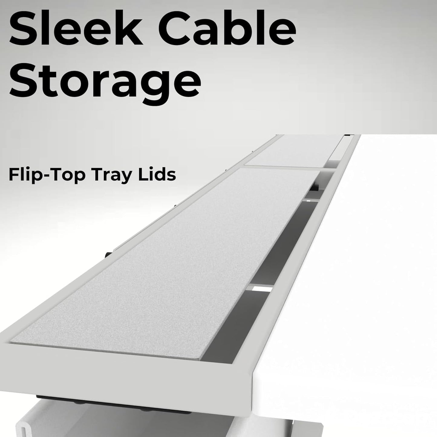 Large Gaming Desk with Pegboard and Cable Management-3