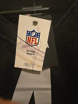NFL On Field Apparel tag on Las Vegas Raiders Derrick Carr #4 Nike jersey
