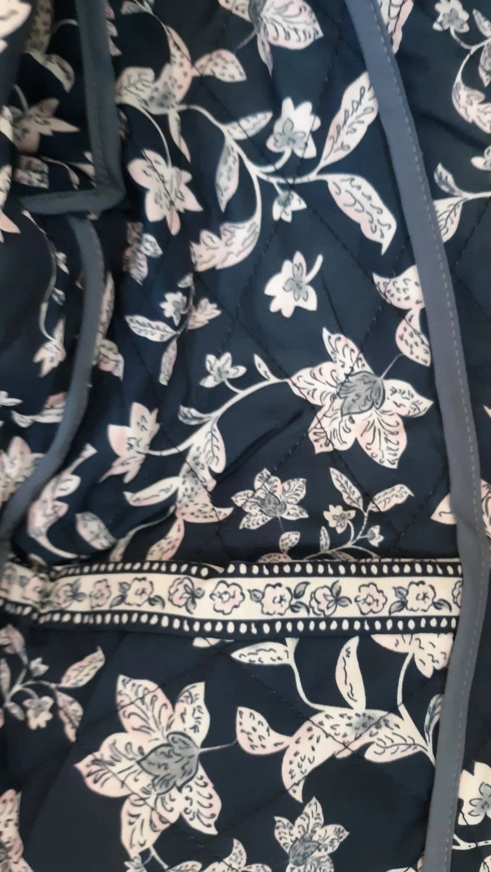 LAST ONE! ONLY SM REMAINING! Dark Blue -OR- Baby Blue Miss Sparkling Apparel REVERSIBLE Quilted Bed Jacket Women’s