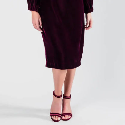 LAST ONES! USA Made Fine Velvet Party Dress w/Rhinestone Buttons ONLY SM & MED Available USA ?? Cocktail Holiday