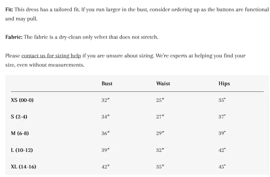 LAST ONES! USA Made Fine Velvet Party Dress w/Rhinestone Buttons ONLY SM & MED Available USA ?? Cocktail Holiday