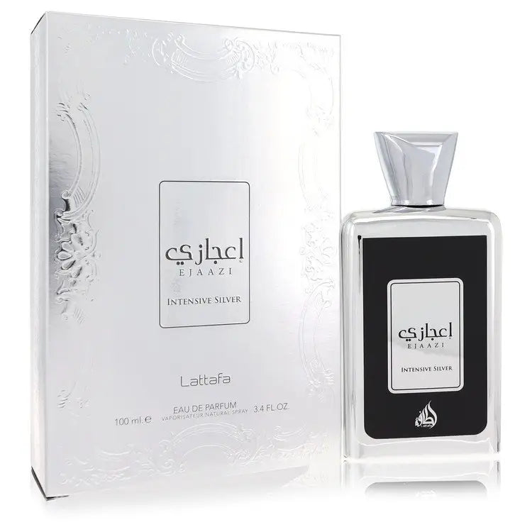 Lattafa Ejaazi Intensive Silver by Lattafa - Eau De Parfum Spray (Unisex) 3.4 oz - Women / Medium - Eau De Parfum Spray
