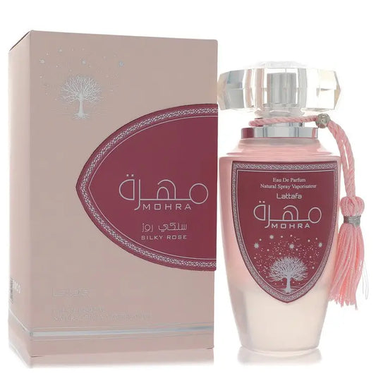 Lattafa Mohra Silky Rose by Lattafa - Eau De Parfum Spray 3.4 oz - Women / Medium - Eau De Parfum Spray 3.4 oz