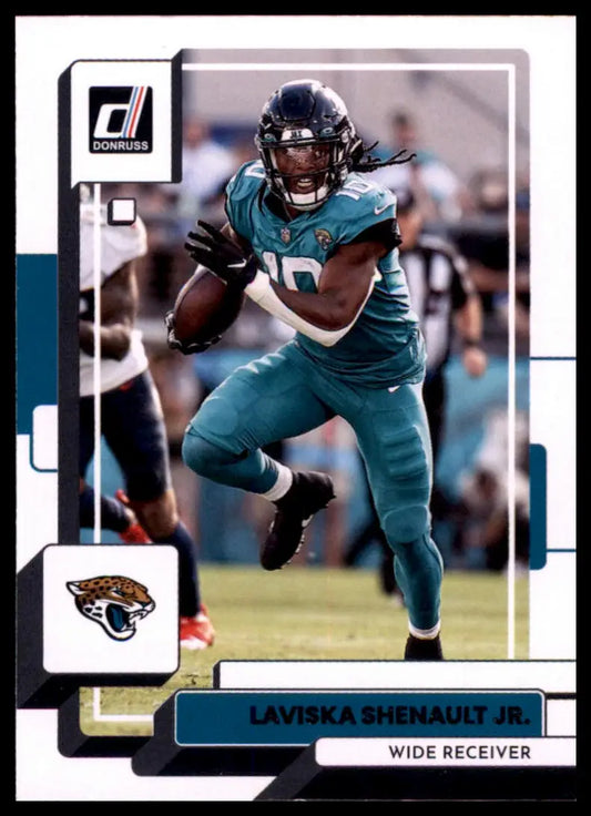 Laviska Shenault Jr. football card from 2022 Donruss Jacksonville Jaguars product