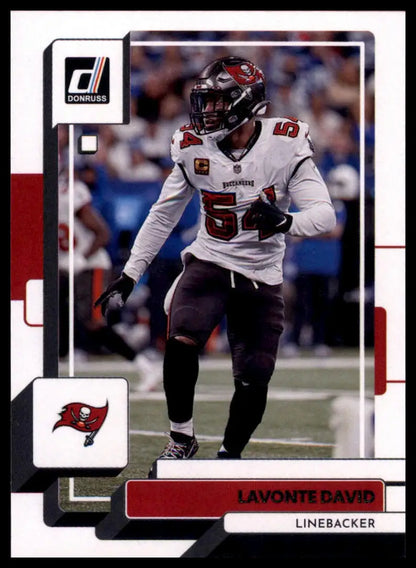 Lavonte David football card from 2022 Donruss Tampa Bay Buccaneers product
