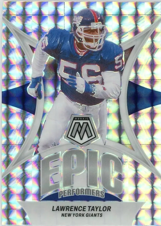 Lawrence Taylor 2024 Panini Mosaic Epic Performers football card New York Giants