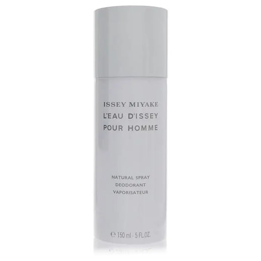 Light gray issey miyake leau dissey deodorant spray can with matching cap 5 oz