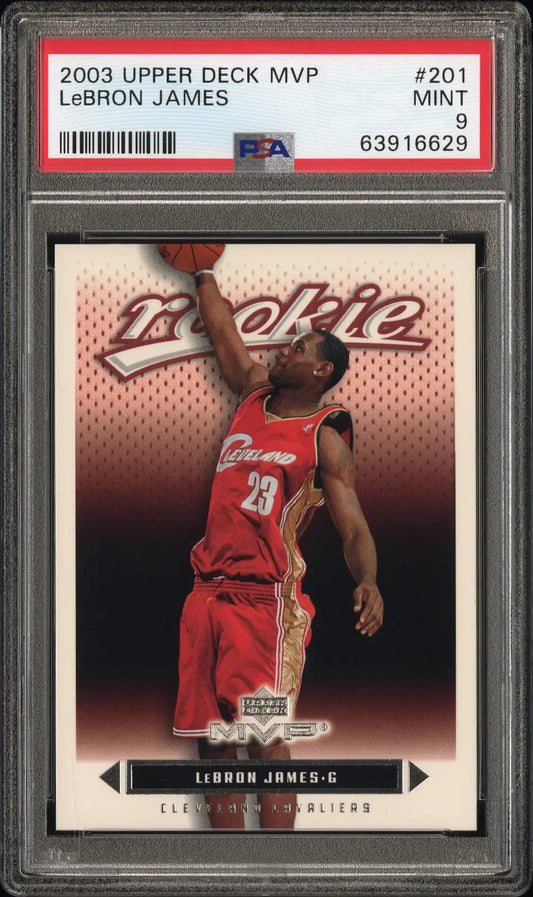 LeBron James 2003 Upper Deck MVP #201 PSA 9 Mint - Singles